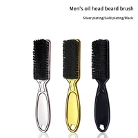 electroplating handle comb haircut soft hair cleaning brush hairdresser neck duster broken hair comb hair styling tool comb