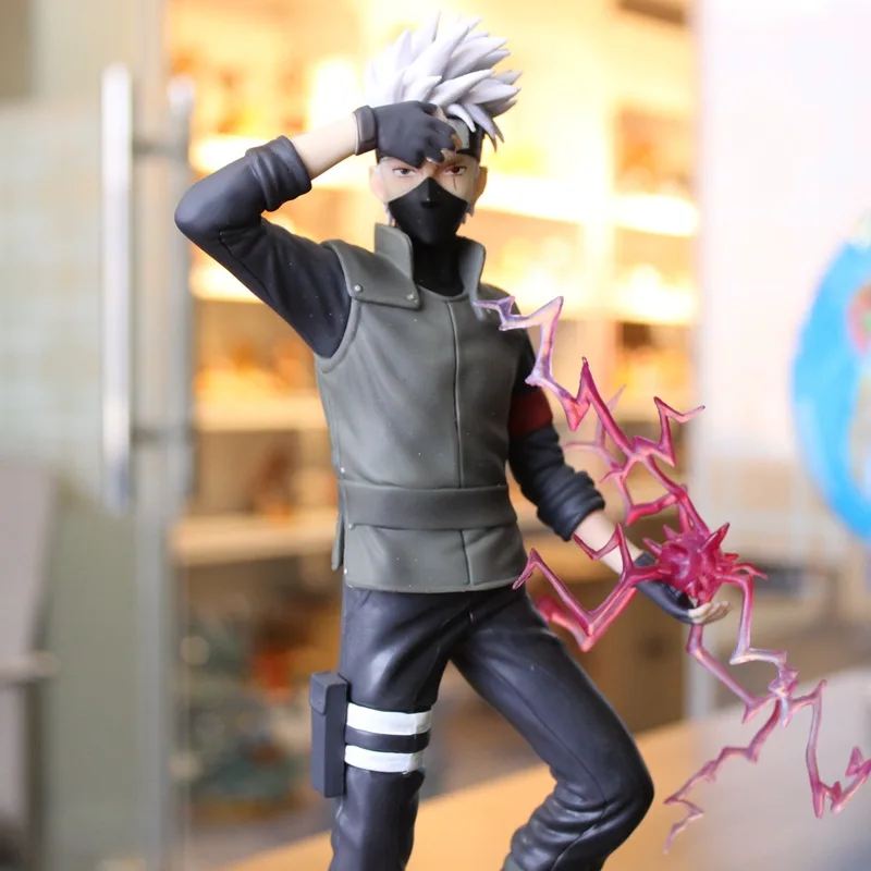 Наруто Хатаке Какаши статуя ПВХ Фигурки Шаринган чидори Наруто Shippuden Аниме Фигурка Коллекционная модель игрушки фигурка