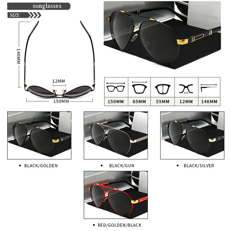 

Polarized sunglasses men's brand designer 788 aviator sunglasses men's sports driving fishing glasses UV400 Oculos De Sol Hombre