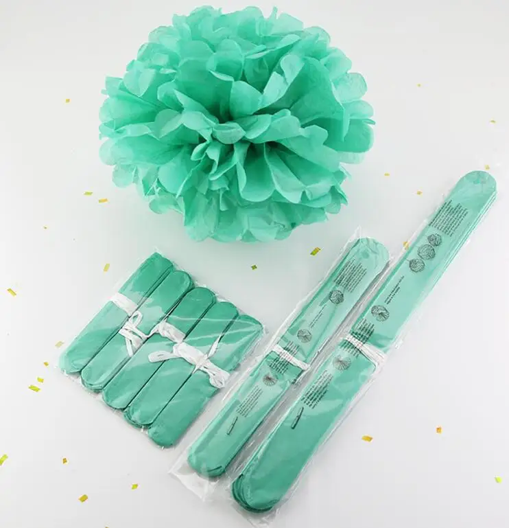 

Holiday Supplies 10" (25cm) Fluffy Tissue Paper Pom Poms Hanging Rose Flower Balls Garlands Wedding Baby Shower Party Decoration