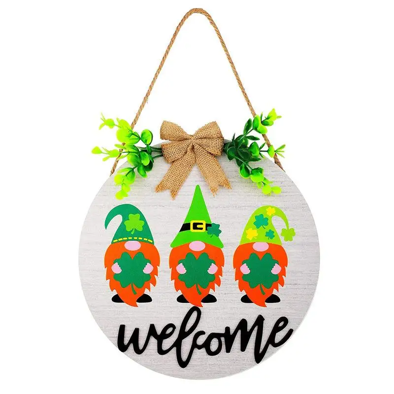 

Easter Day Welcome Sign Wooden Sign Holiday Decor Crafts Pendant Rustic Front Door Welcome Text for Farmhouse Porch