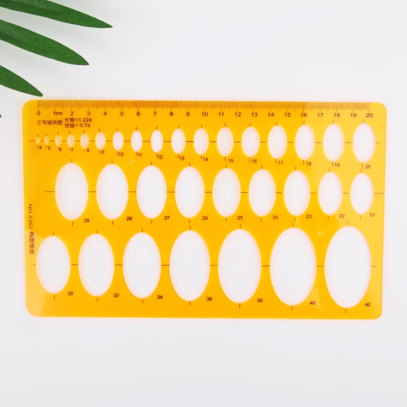 

Ellipse Oval Template Geometry College Math Measuring Tool Stencil Ruler Student 090F
