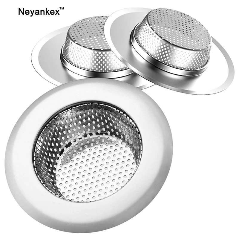 Kitchen Sink Strainer Stainless Steel Drain Filter Strainer L/M/S size bathroom drain hair catcher bath stopper waste plug sink