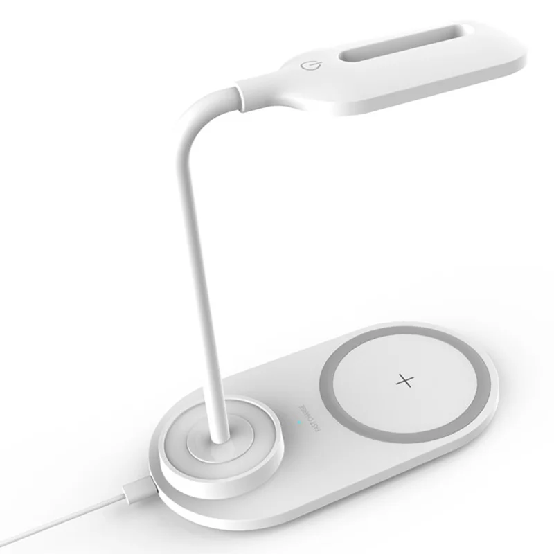 

Multi-functional Lamp Qi Wireless Charger for Phone XS Max X Foldable Table Desktop Desk LED Light Fast Wireless Charging Pad