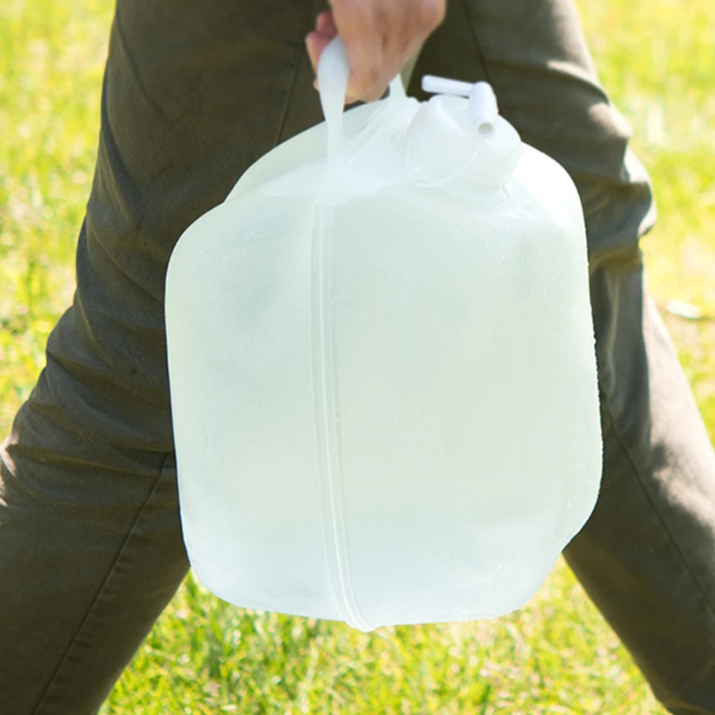 10L LDPE Portable Collapsible Water Container Carrier Folding Basin Bucket For Car Home Outdoor Camping Travel | Спорт и развлечения