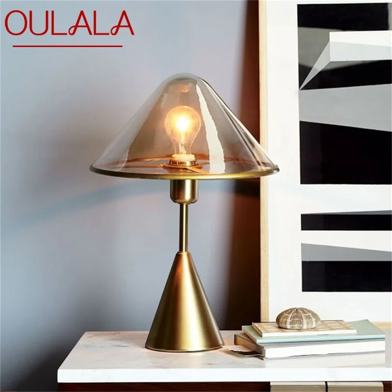 

OULALA Nordic Gold Table Lamp Modern Creative Design LED Desk Light for Home Bedroom Decoration