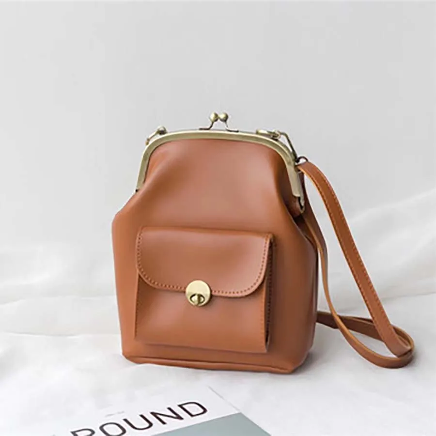 Винтажные клипсы женская сумка из искусственной кожи через плечо дизайнерские