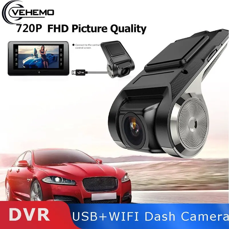 Vehemo ADAS USB Mini Dash Cam Car Camera Auto DVR Full 1080P Electronic Video Recorder Android Vehicle Dashcam Multimedia
