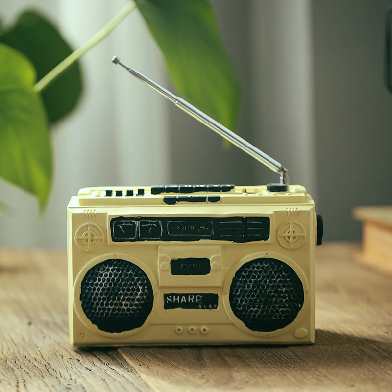Скульптура в стиле ретро аксессуары для домашнего декора ТВ-приемник/Радио