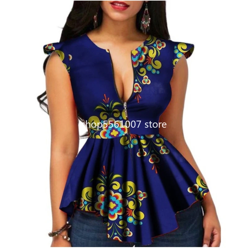 Robe Africaine Femme 2020 блузка Анкары воск печати Топы Южной Африки традиционная одежда