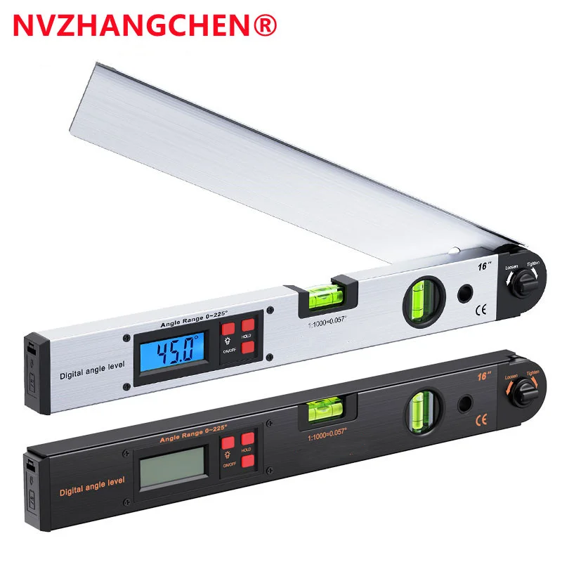 Цифровой инклинометр с ЖК-дисплеем 0 ~ 225 ° транспортир указатель уровня круговая