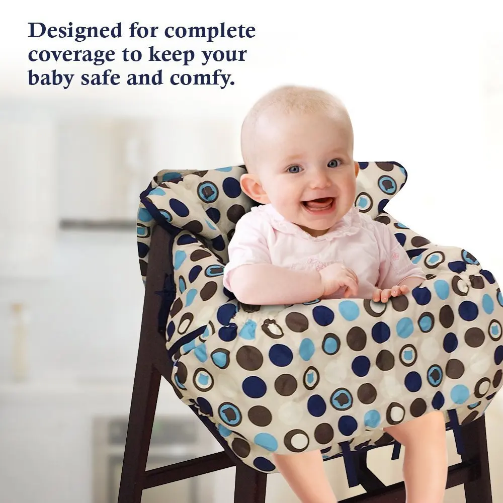 Foreign Trade Export High-End 2-in-1 Suitable for Wal-Mart Shopping Cart Cover Baby High Base Chair Cover
