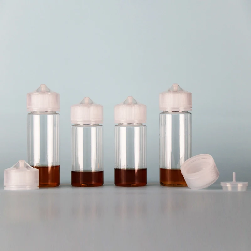 10pcs new empty PET transparent dropper bottle plastic filled liquid juice oil container laboratory equipment with CRC cover | Красота и
