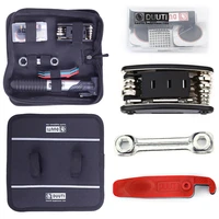 bicycle repair tools kits saddle bag cycling seat pack mtb multifunction tool inner tire patches tire lever set bike accessories