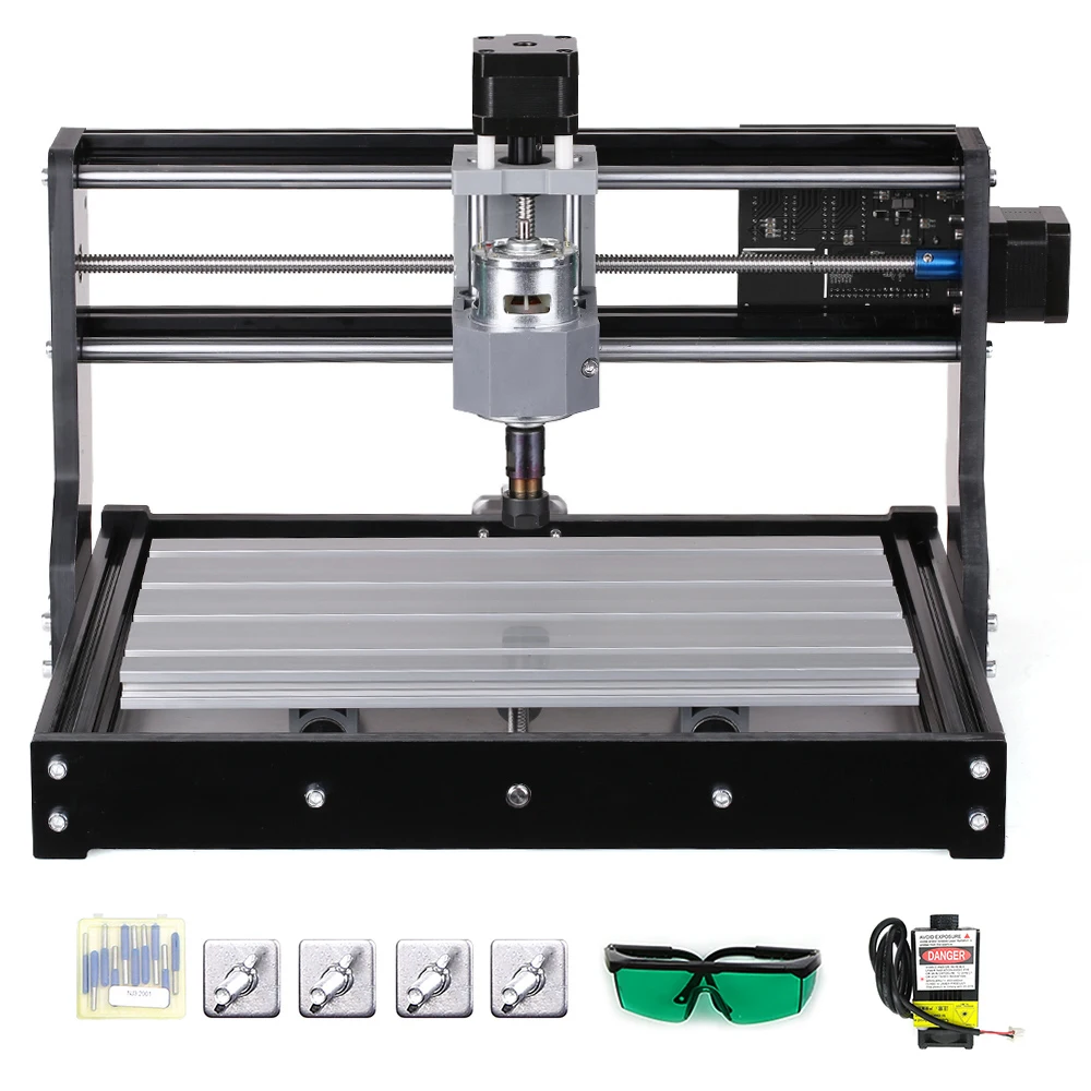CNC 3018 Pro мини лазерный гравировальный станок GRBL DIY гравировальный станок для дерева PCB PVC резьба фрезерный гравировальный станок ER11