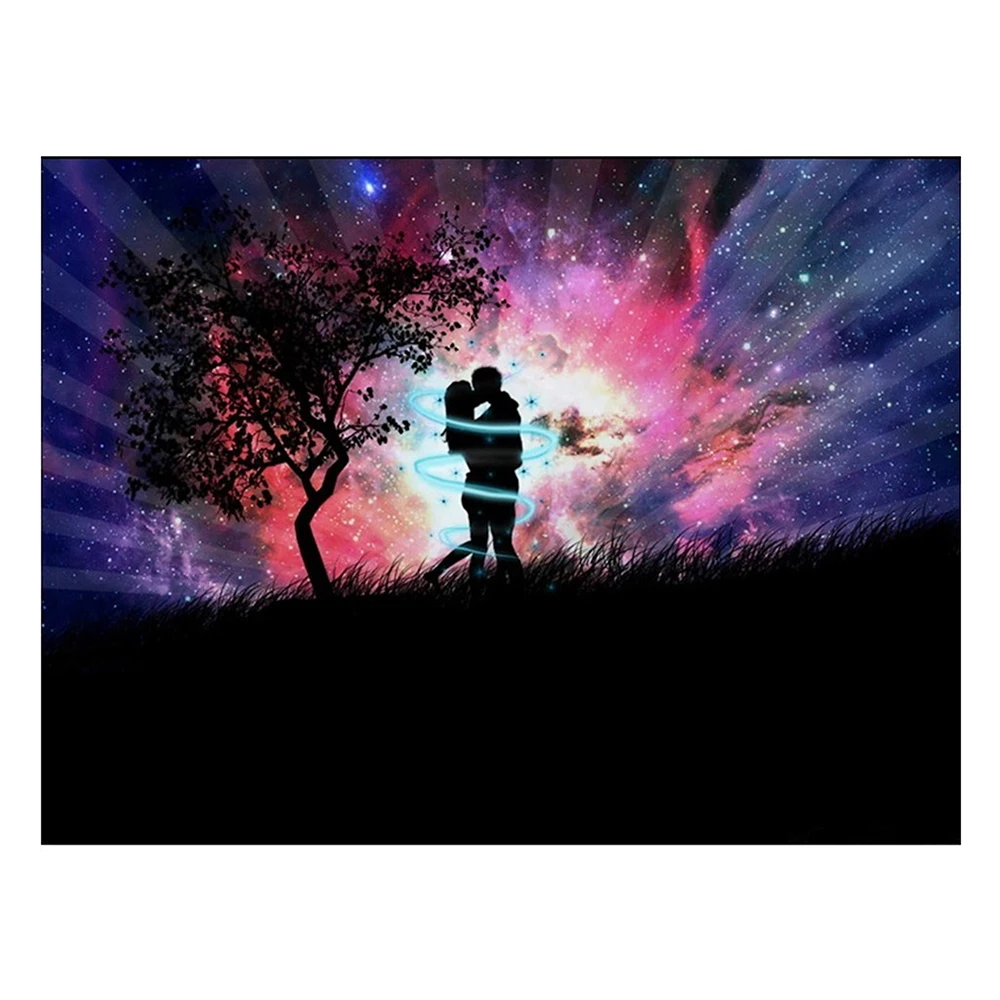 Полная дрель любовник предложение Пара 5D Сделай Сам круглая Алмазная картина