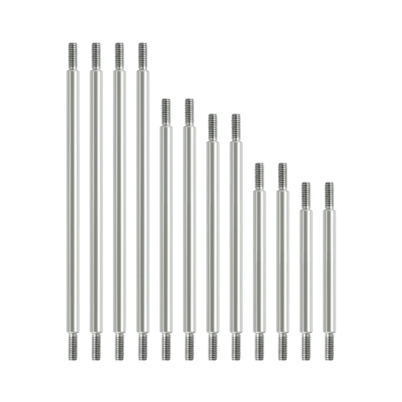 

12 шт. металлический рычаг шасси стержень для 1/10 Rc Гусеничный автомобиль Traxxas 6X6 Trx6 G63 тяга шасси стержень