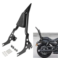 motorcycle black detachable passenger backrest sissy bar for harley sportster xl883 xl1200 cnr 48 72 iron superlow custom