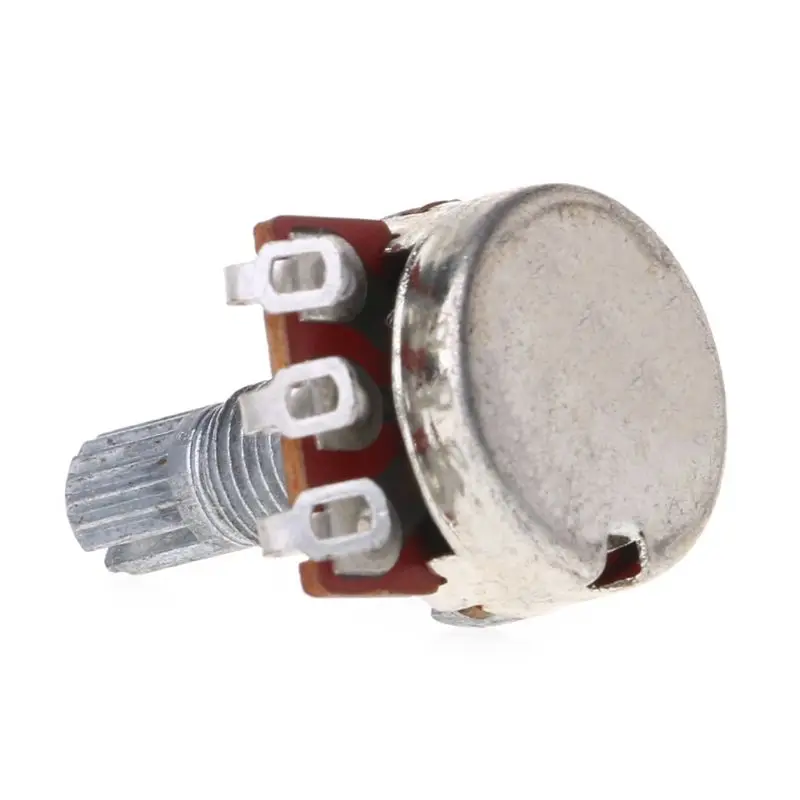

A25K Potentiometer Splined Pot Electric Guitar Bass Effect Amp Tone Volume 18mm Shaft Parts N58B