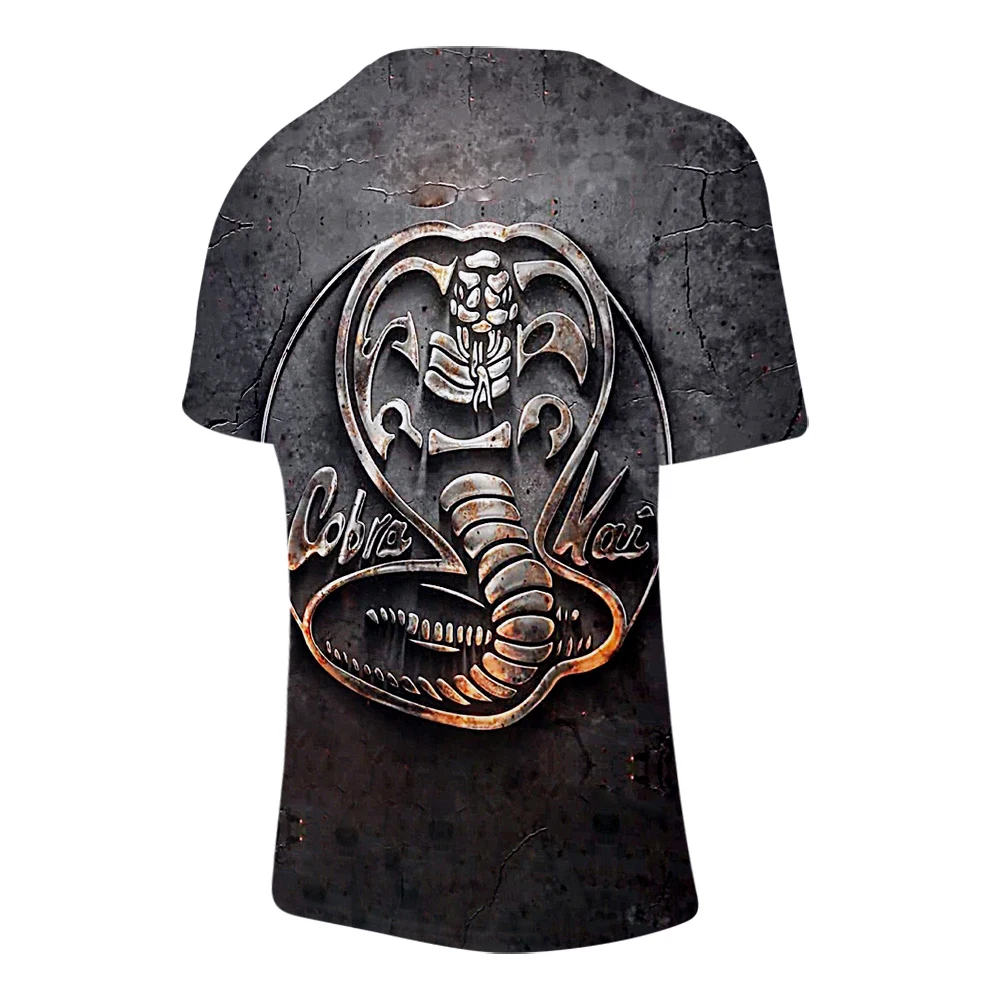 Мужская футболка с принтом кобры кай забавная | одежда