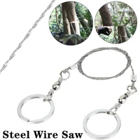 high quality stainless wire saw emergency travel kit outdoor camp survive scroll tool portable hunt flint cut gear chain saws