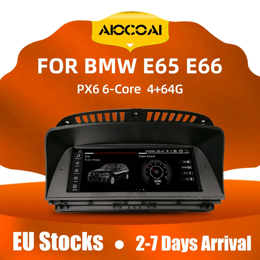 Автомобильный мультимедийный плеер на Android 8 с 4 Гб ОЗУ 64 ПЗУ GPS Навигатором для BMW