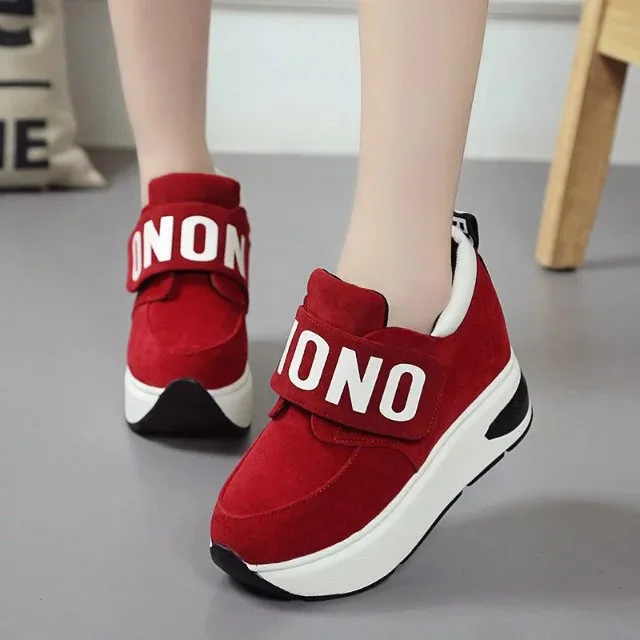 Tleni Feminino; женская обувь для бега; черные кроссовки на платформе; коллекция года; женская обувь суперзвезды; женская обувь; chaussures femme; ZK-36