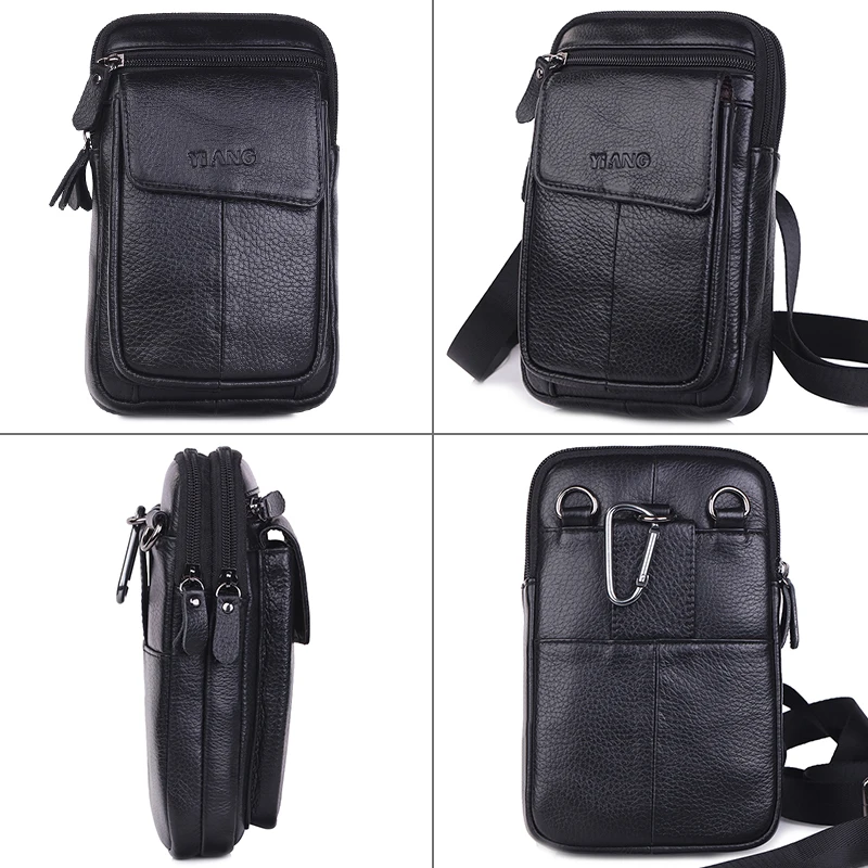Сумка кросс боди мужская из натуральной воловьей кожи маленький мессенджер на