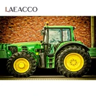Laeacco ферма трактор кирпичная стена сельская сельскохозяйственная ПОРТРЕТНАЯ ФОТОГРАФИЯ фоны для фотографий фон фотосессия Фотостудия