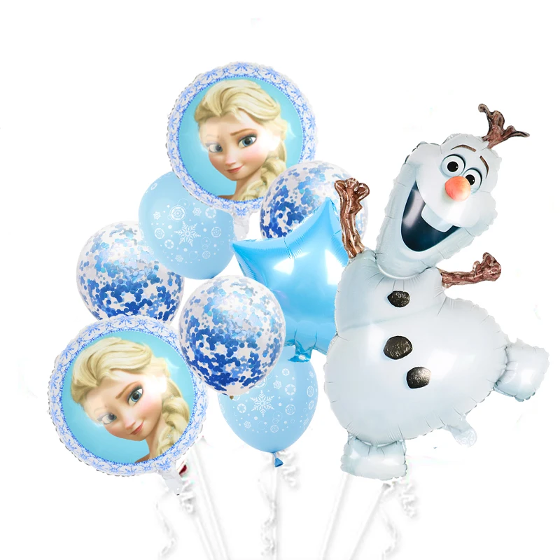 1 комплект Disney в стиле Эльзы и Анны Алюминий воздушные шары для День рождения
