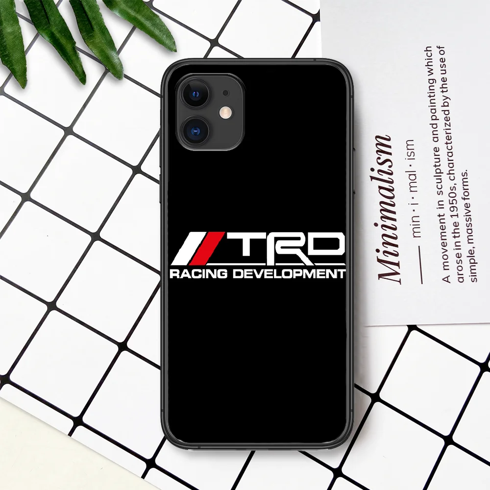 

Car Sport Toyota Tro Luxury Logo Phone Case For IPhone 4 4s 5 5S SE 5C 6 6S 7 8 Plus X XS XR 11 12 Mini Pro Max 2020 black Back