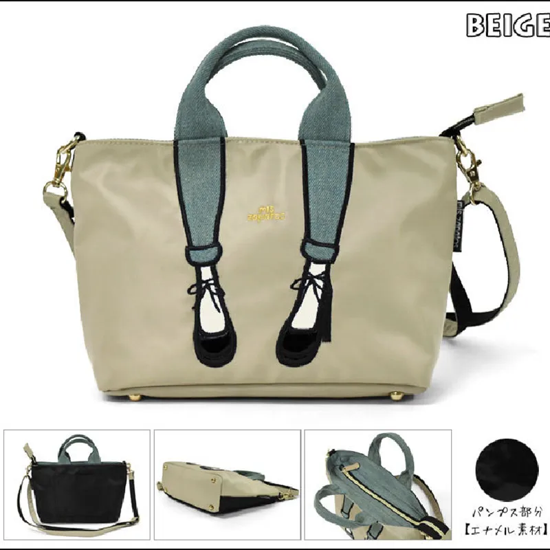 

Nylon Women Totes 2021 New Fashion Cartoon Prints Single Shoulder Bags Ladies Designer Purses and Handbags Wallet on Chain Cc