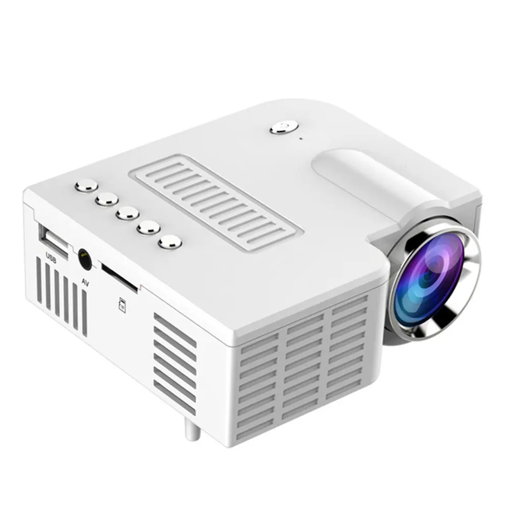 

Мини портативный видеопроектор светодиодный проектор WiFi UC28C 1080P, видеопроектор для домашнего кинотеатра, киноигр, офиса, видеопроектор, бел...