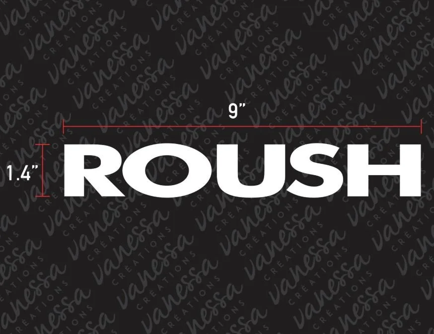 

For (2Pcs) ROUSH RACING FORD MUSTANG logo sticker vinyl decal