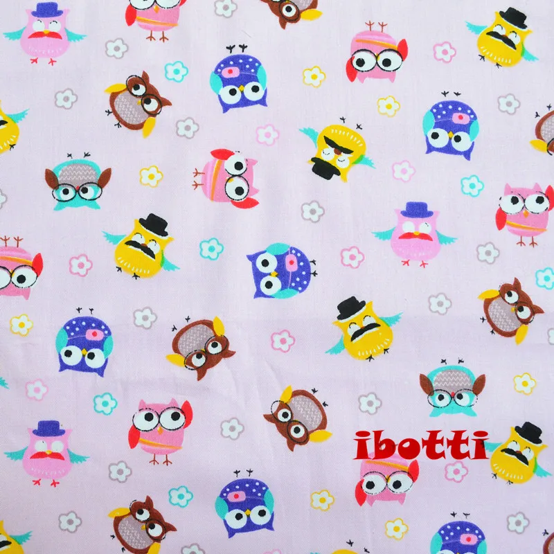 1 ярд красочные хлопковые комплекты с принтом в виде героев мультфильма ткани