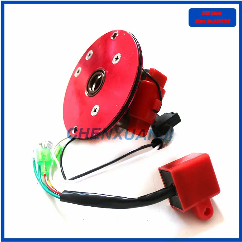 Красный гоночный Магнитный статор ротор зажигания CDI комплект для двигателя 110cc