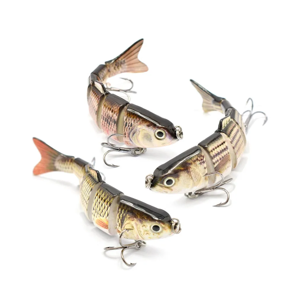 

120mm Robotic Fishing Lure USB Self Swimming Lures Fishing Auto Swimming Swimbait LED Light Robotic Swimming Lures