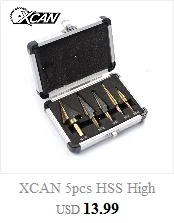 XCAN 1 шт. 4-20 мм HSS с титановым покрытием Ступенчатое сверло электроинструмент для металла, дерева, Дырокол