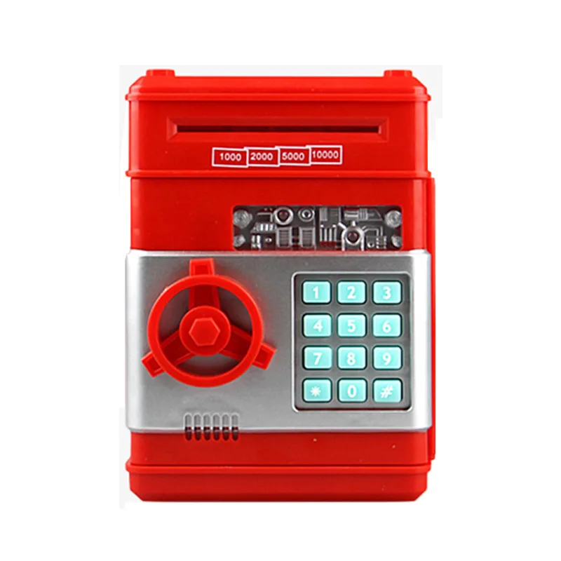 

Creative Password ATM Deposit Pot Automatic Roll Money Toy Deposit Box Home Electronic Children's Savings Tank cash box