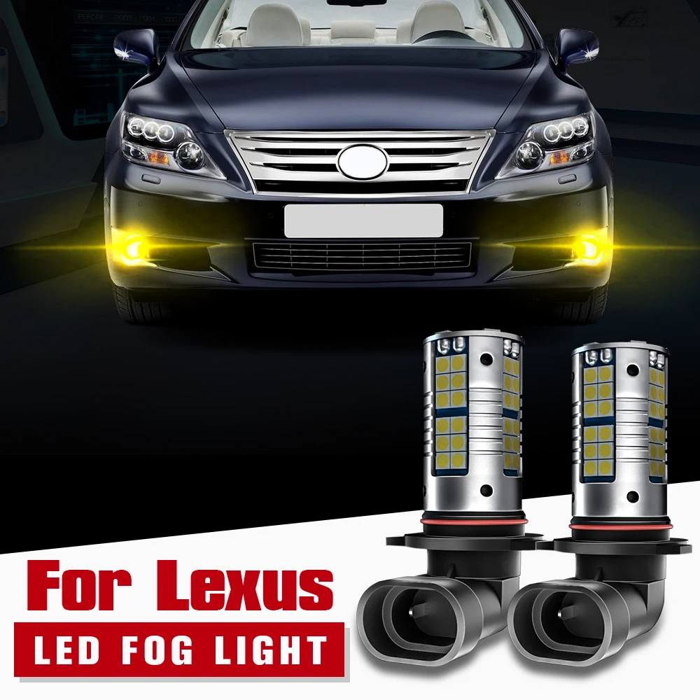 2x LED Fog Light Blub HB4 9006 Canbus For Lexus ES330 ES350 GS300 GS350 GS450H GS460 RX330 RX350 IS300 IS250 IS350 IS350 LS460