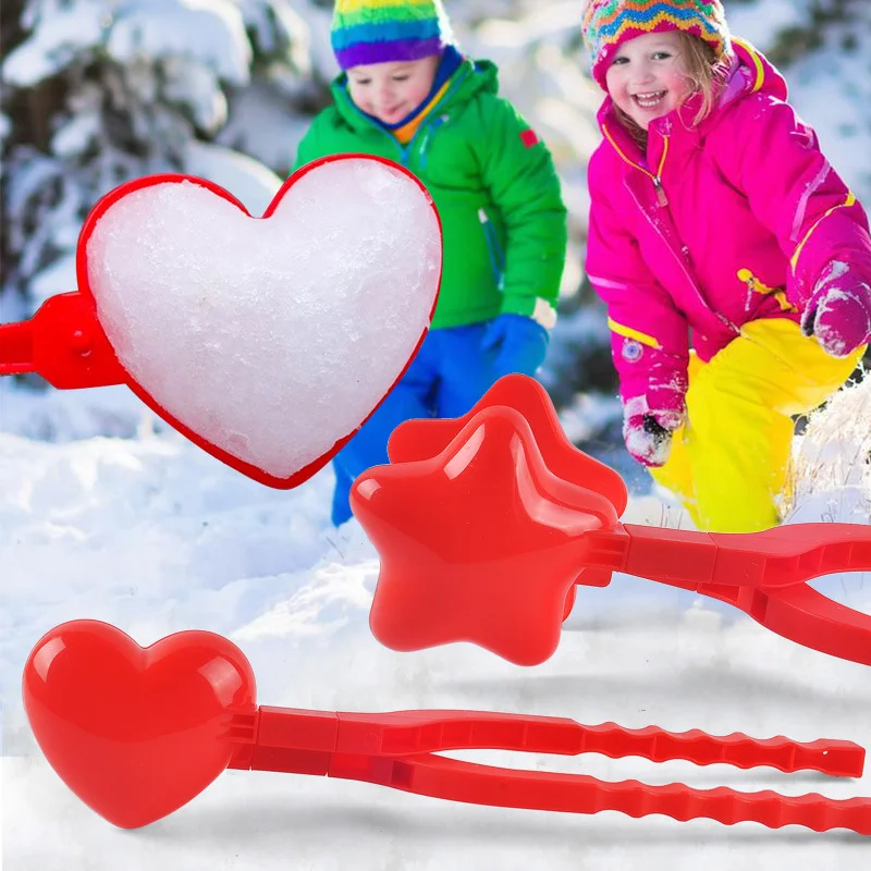 

Lovely Star Snowball Clip Maker Clip Children Outdoor Winter Snow Sand Mold Tool Creative Outdoor Fun And Sports