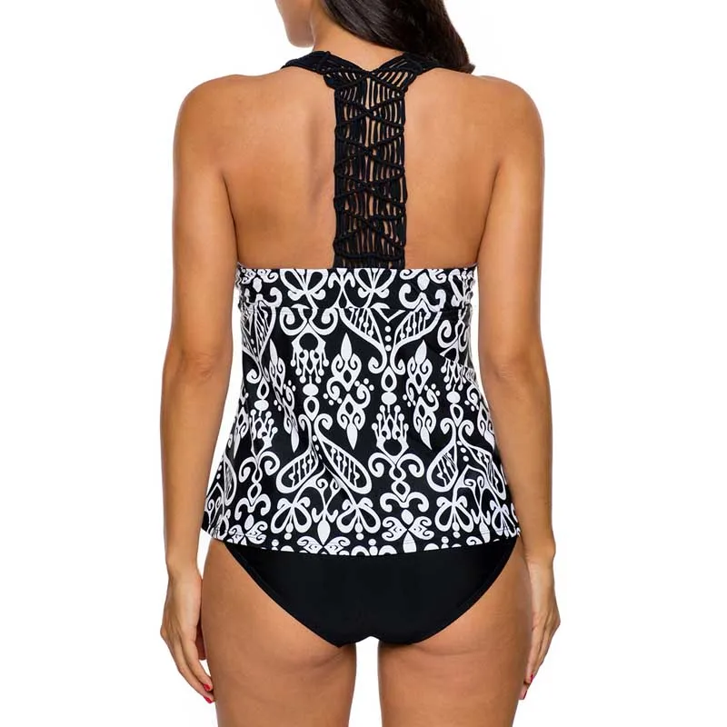 Купальный костюм для женщин купальный танкини размера плюс женский ретро с