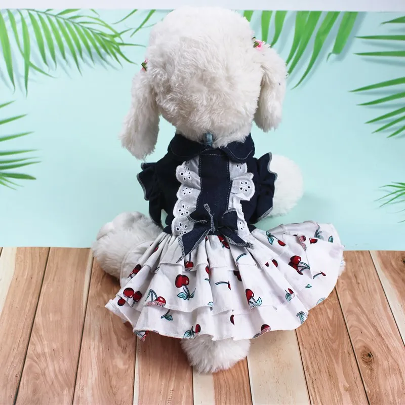 Одежда для собак платье кошек летнее домашних животных юбка принцессы и