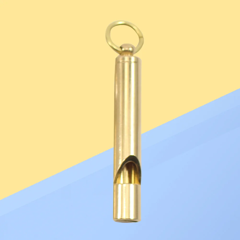 

Multipurpose Outdoor Survival Whistle Retro Brass Whistle Referee Survival Whistle Key Chain Pendant Outdoor Equipment EDC Tool