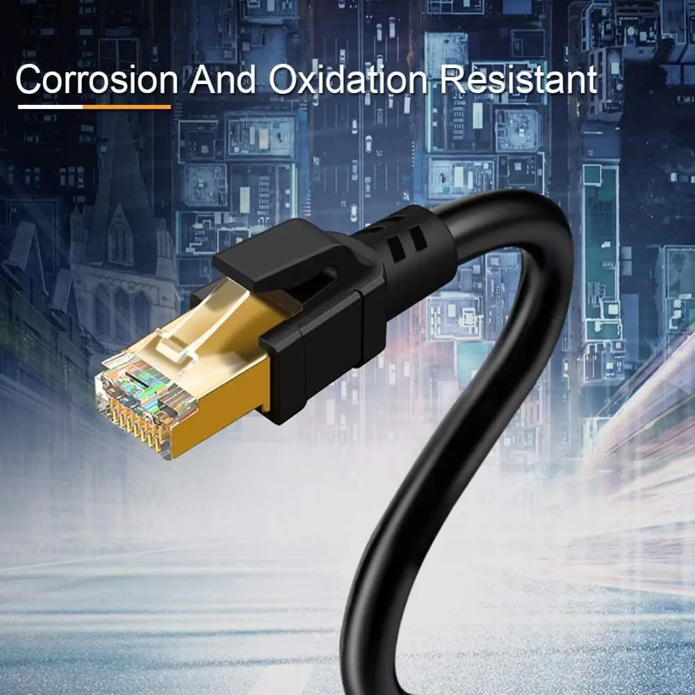 Cat 8 Ethernet кабель сетевой патч корд 40 гигабит 2000 МГц SFTP Интернет RJ45