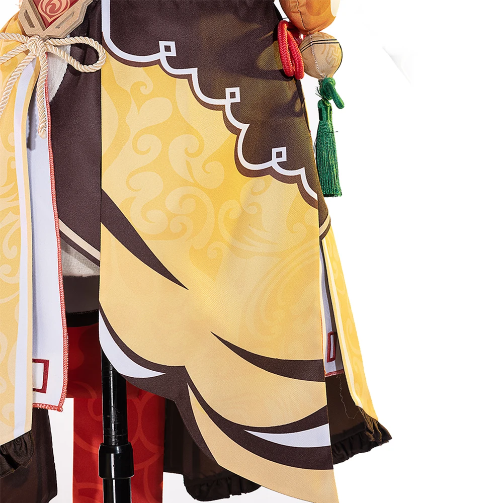 

Game Genshin Impact Cosplay Xiangling Cosplay Costume Top Pants Headwear Halloween Fancy Suit for Adult Women Custom Made