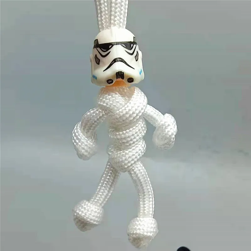 3 шт./лот конструктор солдаты смерти брелок для ключей Штурмовик плетеная веревка