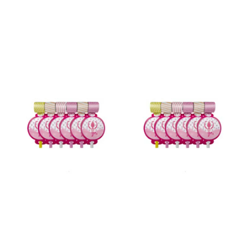 blow out 6pcs Новые балетные темы бумажные подносы для десерта одноразовые стаканчики столовые Свадебные украшения день рождения ребенок розовый девушка серии поставки - Цвет: blow out 6pcs