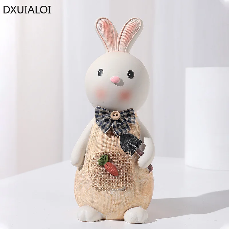 Копилка в нордическом стиле DXUIALOI креативный милый кролик каучуковая поделка