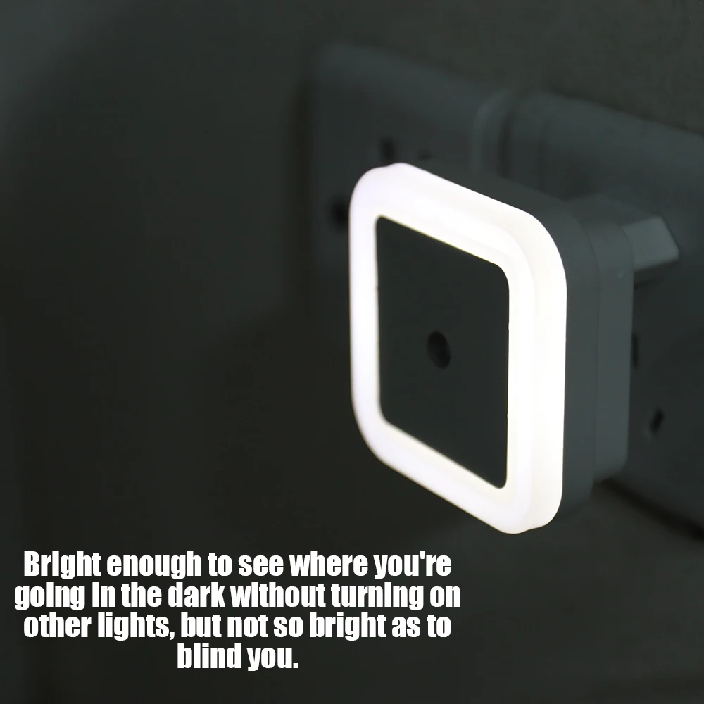 Интеллектуальный подключаемый энергосберегающий светодиодный ночсветильник с